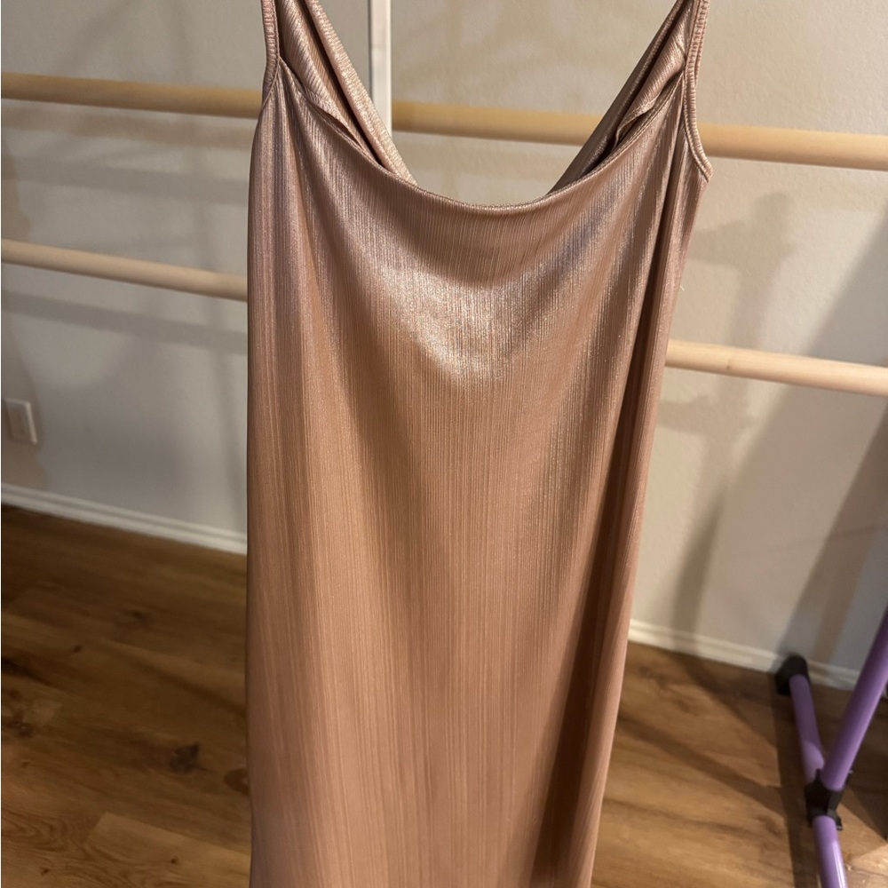 Elegant Metallic Dress